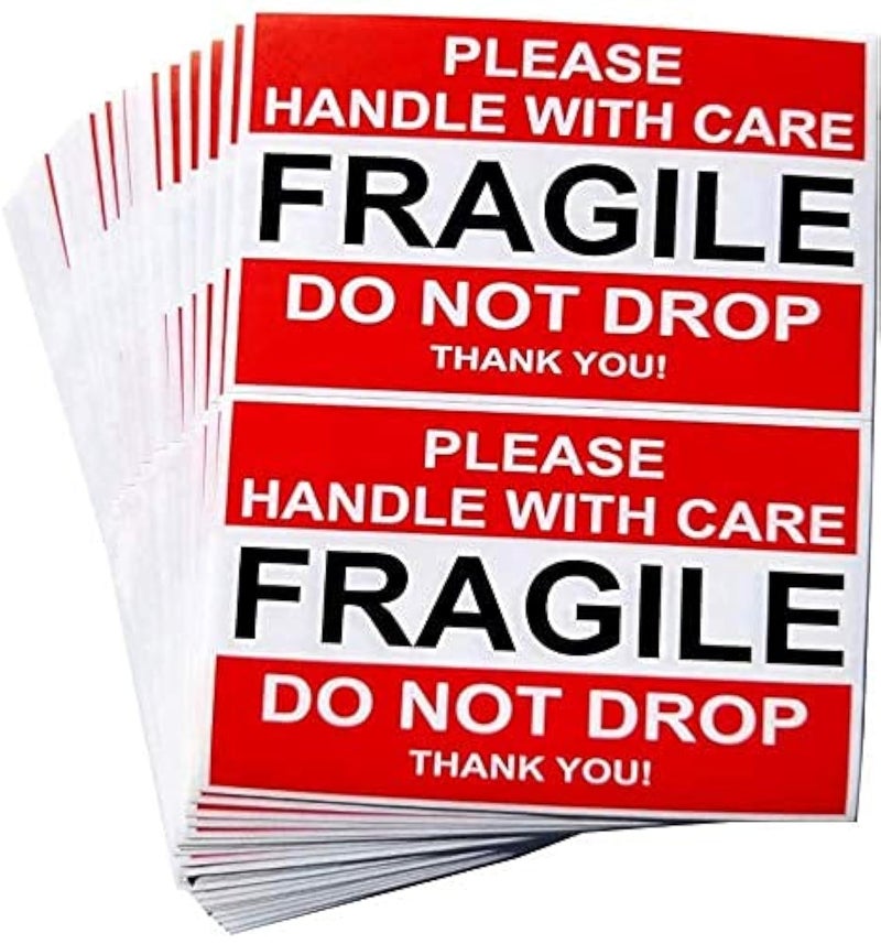 Tag-A-Room Fragile Stickers for Shipping, Moving, Please Handle with Care, Packing Supplies - Image 1